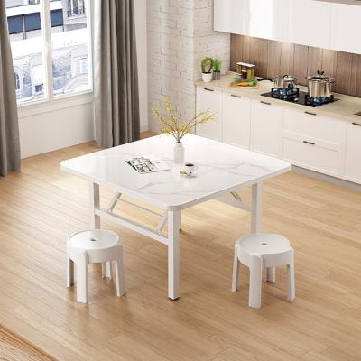 China Large square white dining tables (size) of new style dining room restaurant popular luxury contemporary French minimalist wholesale adjustable tables for sale