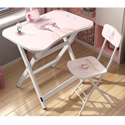 China Newest Modern Home Adjustable Ergonomic Wooden Study Desk Chairs Kids Foldable Kids Learning Study Table And Chair Set For Study for sale