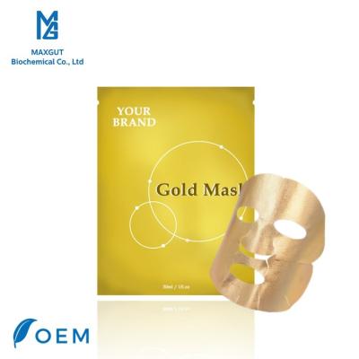 China Moisturizer Beauty 24k Gold Foil Bio-Collagen Sheet Facial Mask for sale