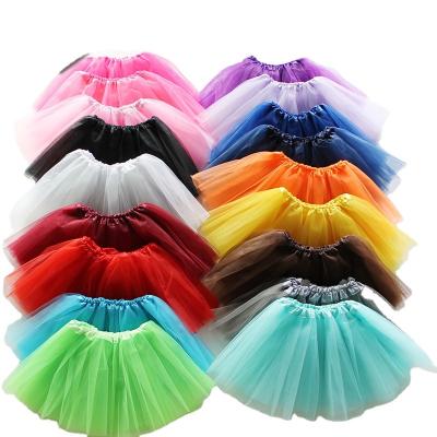 China Wholesale Soft Anti-wrinkle Toddler Girls Mini Tutu Skirt Dance Skirt Christmas Halloween Skirt With Lining for sale