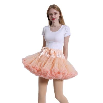 China 2021 Hot Selling New Wholesale Professional Mini Layers Breathable Tulle Tutu Skirt For Adult Girl for sale