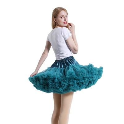 China Factory Direct Customized Soft Puffy Puffy Skirt Breathable Tulle Shorts Tutu Pettiskirt For Adult Girls for sale