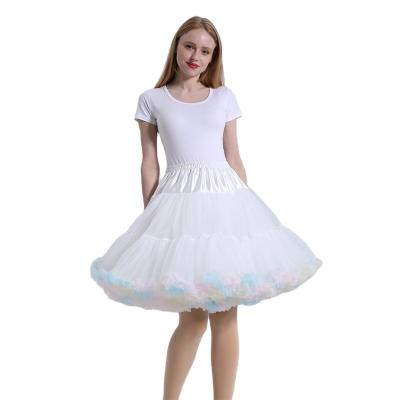 China Wholesale A Line Breathable Polyester Pettiskirt Soft Tutu Skirt Long For Adult Girls for sale