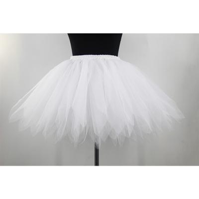 China Breathable High Quality Soft Style Polyester Anti-Wrinkle Layered Tulle Short Skirt For Girls Adult Women for sale