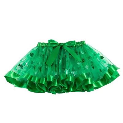 China Anti-wrinkle fashion layered ballet Tulle ribbon tutu skirt for little girls for sale