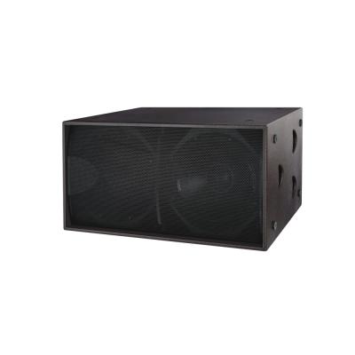 China No Professional QGS-218 1300W Stage Speaker Sound Box Dual 18 Inch Subwoofer Outdoor Box for sale