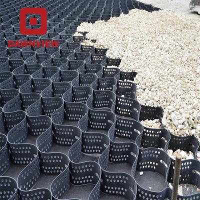 China Dawnview ASTM Industrial Standard HDPE Geocell Honeycomb Gravel Stabilization for Erosion Control and Slope Protection for sale