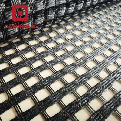 China Industrial Dawnview High Quality Geogrids - Protective Soil, 120-120KN Polyester Geogrid Stabilizing Bases for sale