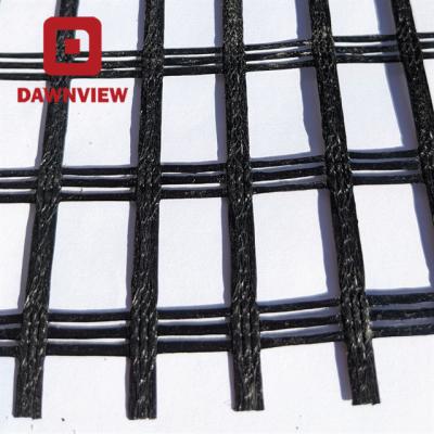 China Dawnview Industrial High Tensile Strength Asphalt Fiberglass Geogrid For Asphalt Reinforcement for sale