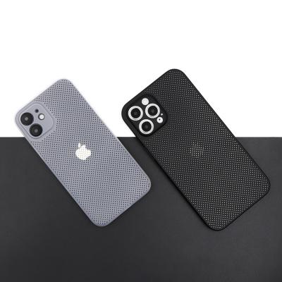 China Lightweight Ultra Thin Breathable Full Pad/Handle/Hole For iPhone 13 Case Cooling Back Cover Heat Dissipation PP Phone Case For iPhone 13 Max Pro for sale