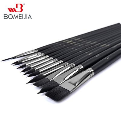 China Nylon Artist 12pcs Hair OEM Watercolor Painting Set Brush for Oil Painting, Gouache Painting Acrylic Art Painting Brushes for sale