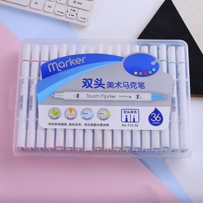 China Powerful Hot China Manufacturer of Eco-Friendly Materials Selling 48color Dual Head Marker Set Academy of Fine Arts for sale