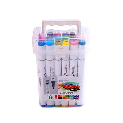 China New Art Student Painting 60colors Eco-Friendly Customizable Creative Double Head Materials Water Soluble Marker Set for sale