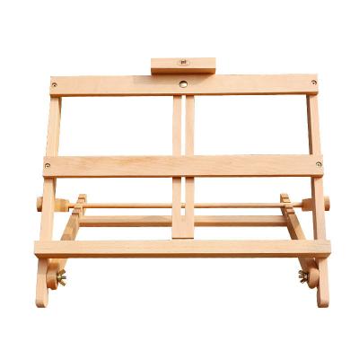 China Wholesale Easel Customized Poster Display Painting Office Folding Beech Wood Adjustable Painting Easel for sale