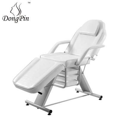 China Adjustable Spa Contemporary Hydraulic Bed Salon Bed Massage Facial Bed And Foldable Cosmetic Chair for sale