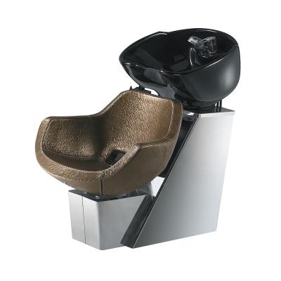 China Modern Salon Furniture Massage Hairdresser Shampoo Chair With Bowl for sale