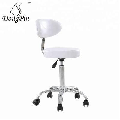 China Modern Swivel Salon Stool Rolling Chair With Adjustable Back Support Hydraulic For Office Massage Spa Tattoo Facial Beauty for sale