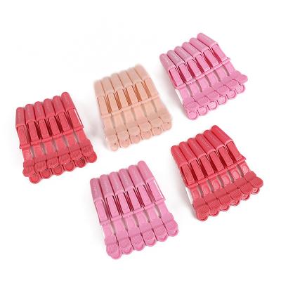 China Fashion Customize Wholesale High Quality Hair Salon Plastic Alligator Hair Clip Barber Accessories Clip Product for sale