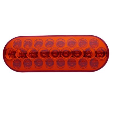 China 6 Inch Oval Signal Lamp Led Tail Light Truck Side Marker Light PC Lens 12v 24v PC Lens 12v 24v Stop Turn Tail Light for sale