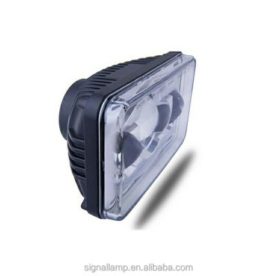 China 4x6 Inch Headlight Square 10w 10-30v Led Truck Headlight Low Beam 3000 Lumens 4500k-6000k 4 Beam 3000 inch* 6 inch for sale