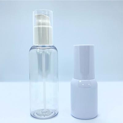 China PACKAGING white 50-150ml l BEAUTY and PET lotion spray pump bottle with high quality for personal skin care in stock for sale