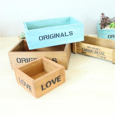 China China Plant Wooden Flower Box Plant Wooden Box For Garden for sale