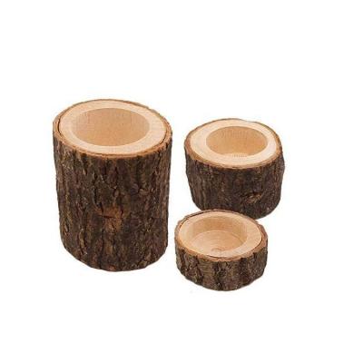 China High Quality Wooden Christamas Home Decoration Tea Light Candle Holders Christmas Decoration Set Of 3 for sale