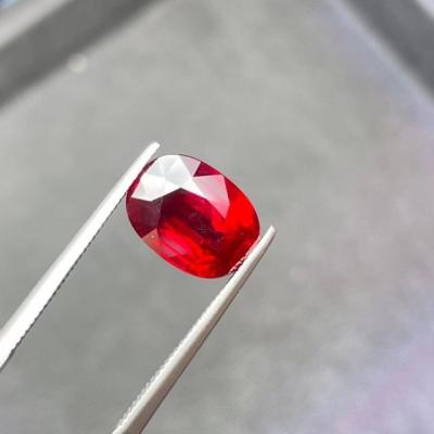 China Loose Lab Made Gemstone Supplier Prices Environment Friendly Lab Grown Gemstones 0.5-10ct Ruby Gemstone Sale Red Synthetic Bright Color Grade for sale