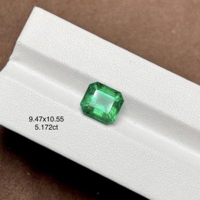 China Eco Friendly Wholesale Oval Lab Grown Emerald Gemstone 1-5 Carat Real Lab Emerald Stone Genuine Real Emerald Loose Synthetic Stone Prices for sale