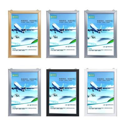 China Customs Single Side Poster Clip Open Frame Light Box Advertising Snapshot The Wall-Mountedlight Box Rectangle for sale