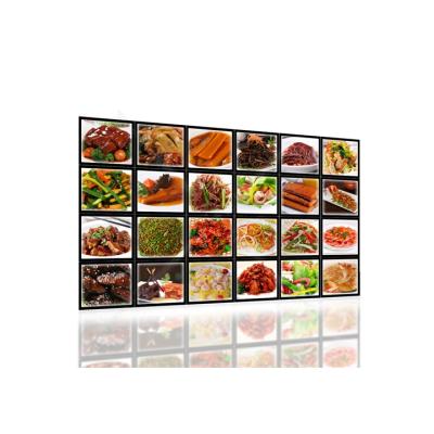 China Latest Design Fast Food Menu Display Led Crystal Single Sided Light Box A3 for sale