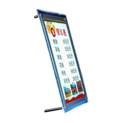 China Factory Manufacture Rectangle Led Wall Mounted Standing Light Box A4 for sale