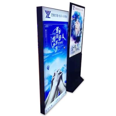 China High Quality Thin Fabric Shop Advertising Backlit Outdoor Standing Light Box Customized for sale