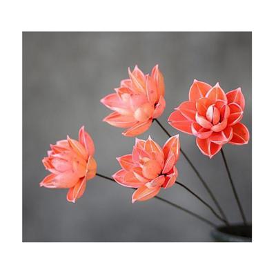 China Delicate& Natural Color Stable Style Best Quality Lotus Flower Decorative Floral Picks For Home Decoration And Shooting Props for sale