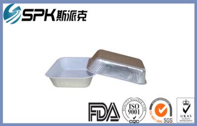 China Envase de encargo dividido bandejas del horno de aluminio disponibles de plata del papel de aluminio en venta