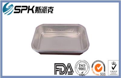 China Meal Trays Disposable Foil Containers Take Away Food Containers With Two Compartment for sale