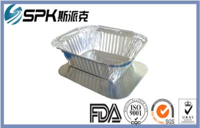 Chine Plateaux jetables en aluminium de repas de compartiment du récipient de nourriture de traiteur fait sur commande deux à vendre