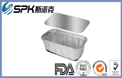 China Rectangular Foil Takeaway Containers Disposable Dishes Fresh - Keeping Food Storage for sale