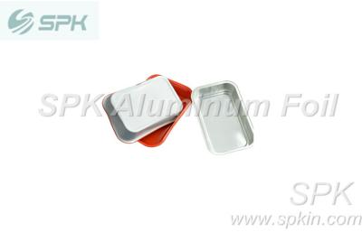 China Lightweight Smooth Wall Aluminium Foil Food Containers With Lids , Custom Shape for sale