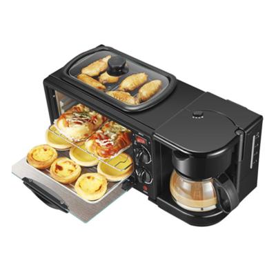 China Outdoor Multifunction Breakfast Machine Coffee And Oven Breakfast Maker 3 In 1 for sale