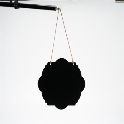 China Advertising Chalkboard Excellent Quality Double Sided Non Porous Wooden Hanging Decorative Chalkboard for sale