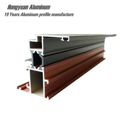 China door & Aluminum Window 6063 RAL 7016 Powder Coating Profiles For Windows for sale