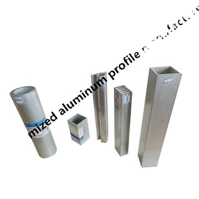 China 6000 Series Industrial Aluminum Round Profile Industry Framing System And Square Aluminum Tube for sale