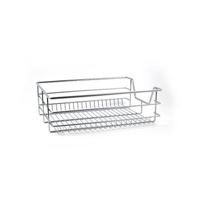 China Sustainable Good Quality Promotional Custom Dish Basket Drying Flat Rack Kitchen Basket Stainless Dishes for sale