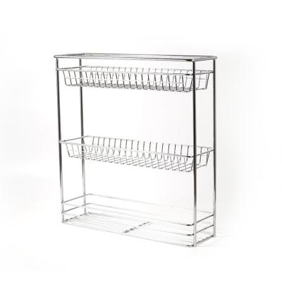 China Universal Low Moq Dish Dish Drainer Stand Viable Custom Three Tier Individual Storage Universal Kitchen Shelving Rack For Household for sale