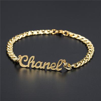 China FASHIONABLE Custom Name Stainless Steel Adjustable Mens Cuban Link Bracelet Volume for sale