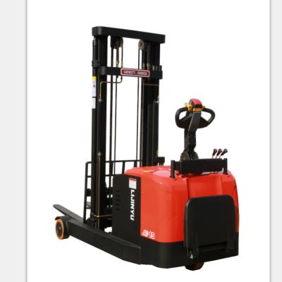 China Building Material Shops 1.5 Ton Reach Electric Pallet Stacker For Container for sale