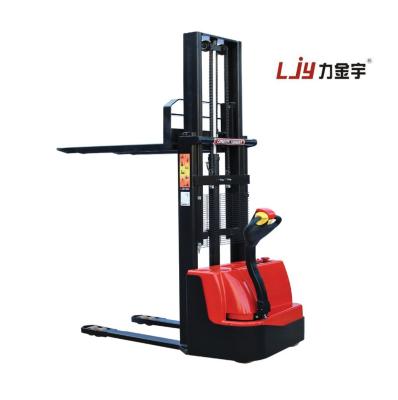 China Hotels Cheap Price 1Ton Electric Stacker Forklift With Lifting Height 3000mm On Sale for sale