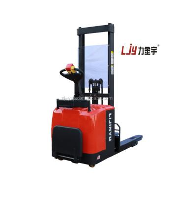 China Hotels 4400lbs Full Electric Pallet Stacker With Lifting Height 3000mm Mini Forklift for sale