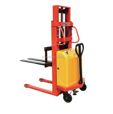 China Factory Hot Sale 1.6M Semi Electric Forklift 1.5Ton Stacker Walkie Mini Lifting for sale